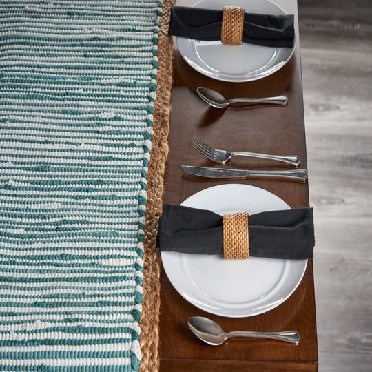LR Home Bordered Table Runner