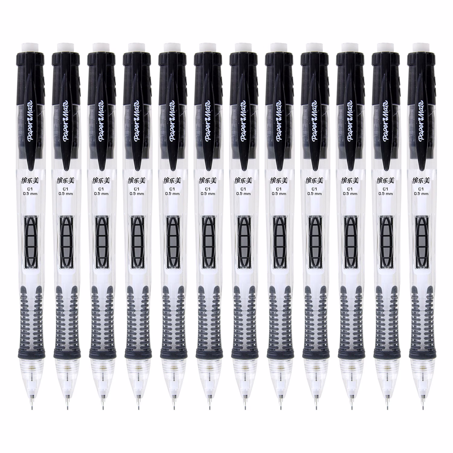 Paper Mate Clear Point 0.5mm Mechanical Pencils, 12-Count | Choice Of Barrel Color