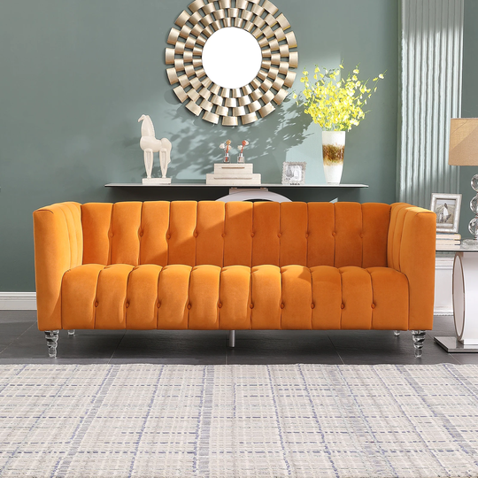 3 Seat Velvet Sofa