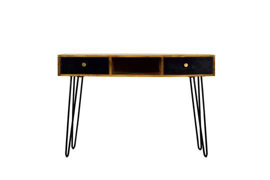 Rectangular Console Table| Natural Mango Wood & Metal| Oak/Black/Pickel Gray/Black/White & Black| Pickel Gray/Black| 45x21x30 Inch