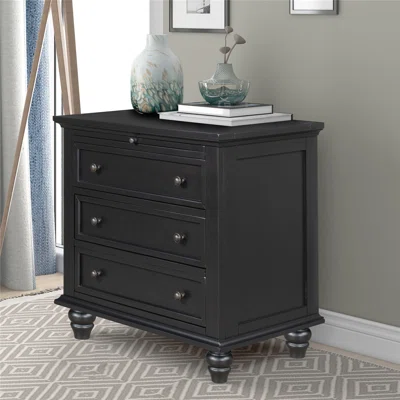 Fontenot 3-drawer Storage Wood Cabinet In White