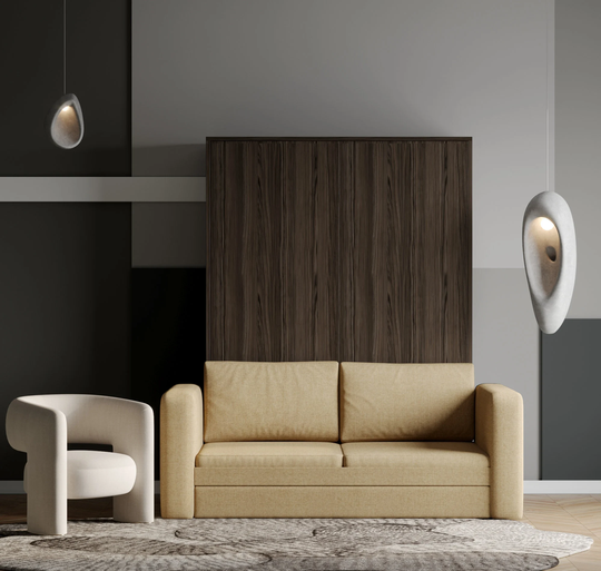Dark Oak Murphy Bed With Sofa