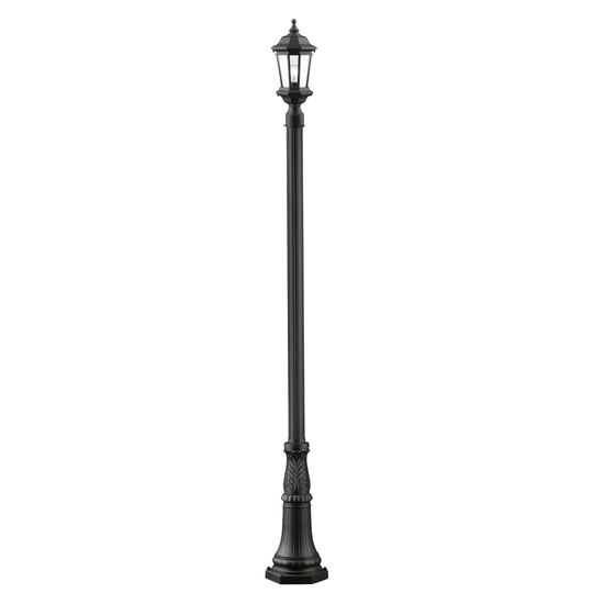 Avery Home Lighting Melbourne 1-Light Black Outdoor Post Light