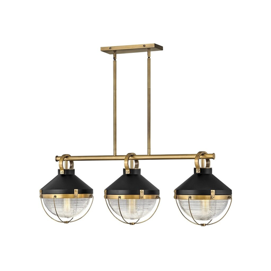 Hinkley Crew 3-Light in Heritage Brass