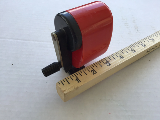 Vintage Red Bulldog Pencil Sharpener - Wall Or Desk Mount. Hunt Mfg. Co., Statesville, Nc. #1667