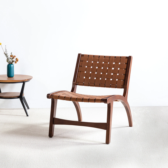 Ismael Comfy Side Chair with Wood Base