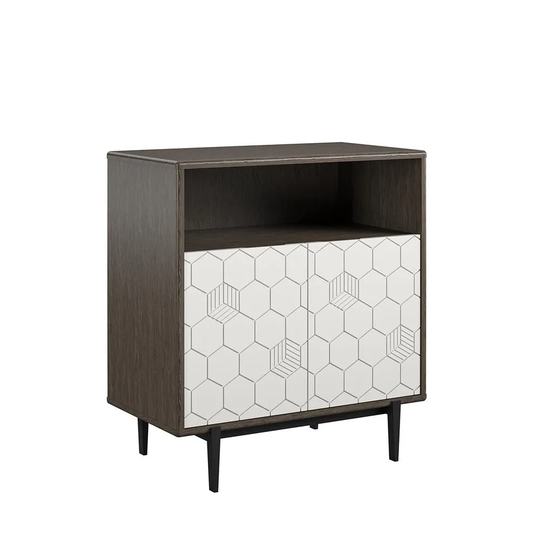 CosmoLiving by Cosmopolitan Olivia Grey Storage Cabinet