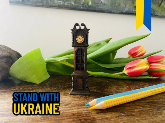 Longcase Clock Pencil Sharpener, Vintage Stationery, Grandfather Figurine, Retro Desk Accessories