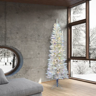 Sparkle White Spruce Pencil Artificial Christmas Tree