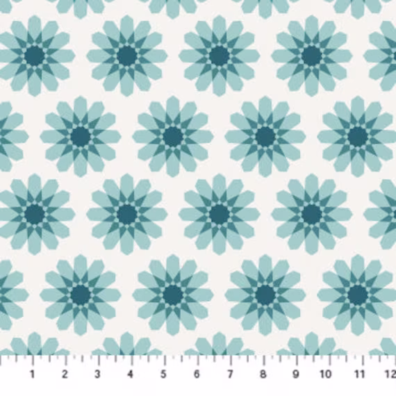 More Pie, Table Cloth, Mint, By Dana Willard, For Figo Fabric, Sold By The 1/2 Yard Or