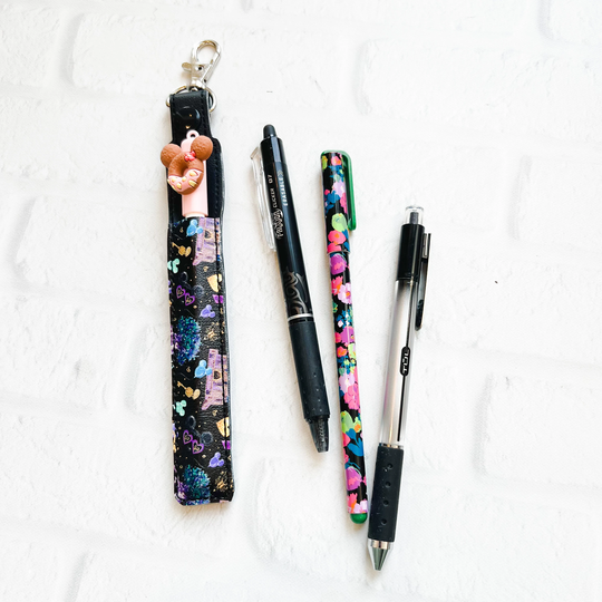 Magic Mouse 50 Years Pen Pencil Holder Keychain, Stylus Holder, Magic Keychain Case, Pen Holder, Gift Under 10, Pen Lanyard Badge Clip