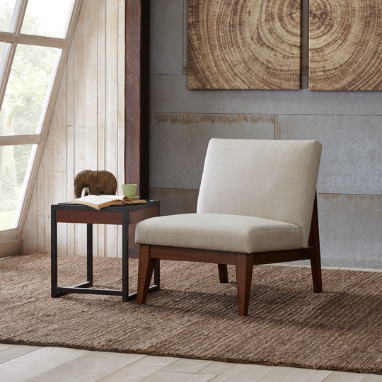 Madison Park Adria Cream Upholtered Chair
