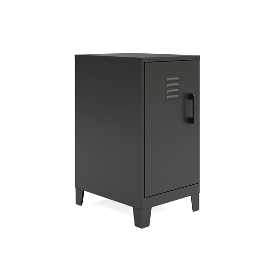 27.5"H 2 Shelf Vented Door Mini Storage Locker Cabinet