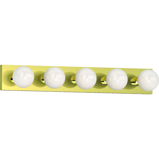 Volume Lighting 5-Light Polished Brass Vanity