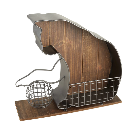 Cat Shaped Organizer - Office Desk Accessories, Pencil Holder - Brown