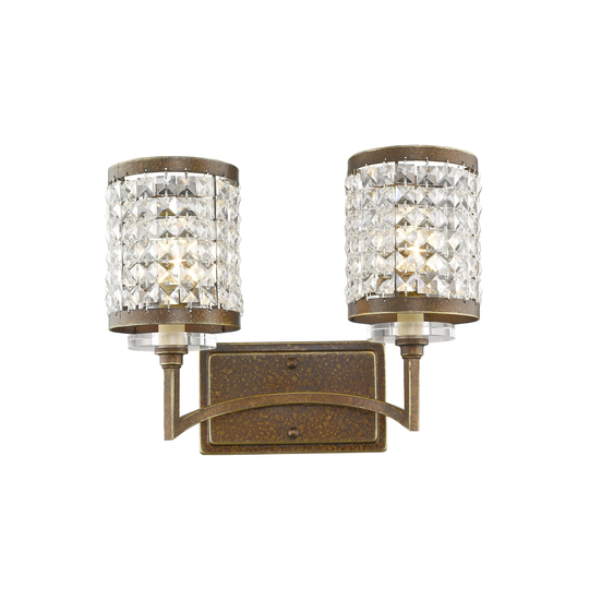 Livex Lighting Grammercy 2 Light Hand Painted Palacial Bronze Bath Vanity