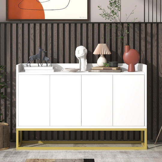 Elegant Sideboard Buffet Cabinet with Large Storage Space-47"L x 11"W