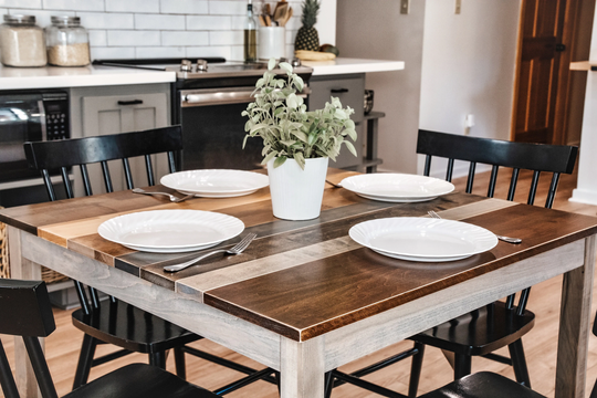 The Westley Kitchen Table | Square Dining Small Breakfast Modern Farmhouse Dinette