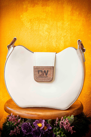 Shoulder Bag, Leather Women Satchel Crossbody Genuine Handbag, Gift For Mother, Designer Purse, Office White Bag