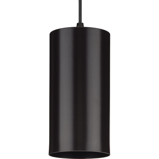 Cylinder Collection 6-Inch 1-Light Antique Bronze Modern Outdoor Pendant Hanging Light - 6 in x 6 in x 12 in