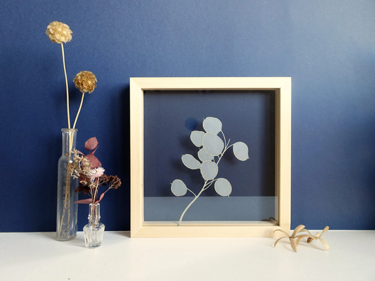 Lunaria Annua Paper Cut, Honesty Plant Wall Decor, Delicate Botanical Lover Gift