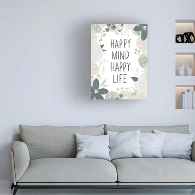 Anne Tavoletti ''Happy Thoughts I'' Canvas Art