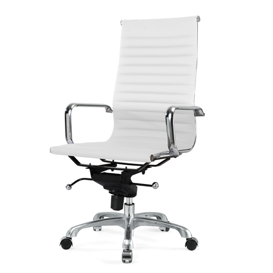 Trixie High-back office chair with Arm - White