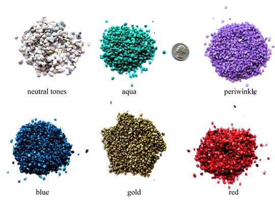 Colored Quartz, Tiny Pebbles, Stones, Crushed Rocks, Gravel, Mosaic Stones 2Oz