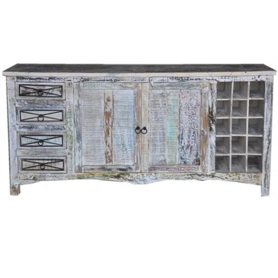 70.87'' Wide 4 Drawer Solid Wood Sideboard
