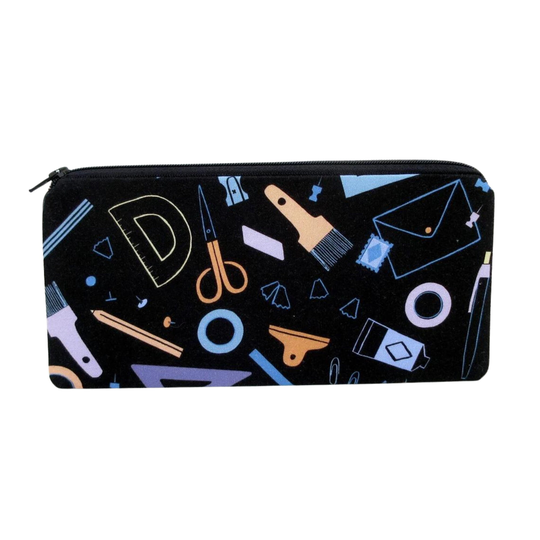 Pencil Pouch Zippered, Craft & School Supplies Zipper Bag