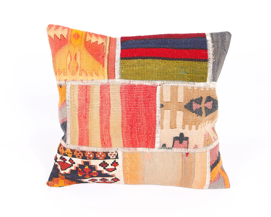 Turkish Kilim Chair Pads Cover, Outdoor Cushions Cover, Outdoor Pillows Cover, Chair Seat Cushion Cover, Square Cover