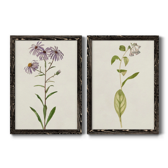 Mauve Garden Flowers III Premium Framed Canvas - Ready to Hang - Multi-Color