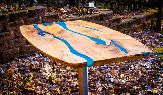 Custom Spalted Maple River Cafe Table