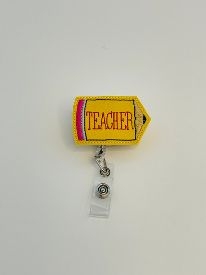 Teachers Pencil Great Gift For Teachers Retractable Badge Reel Lanyards