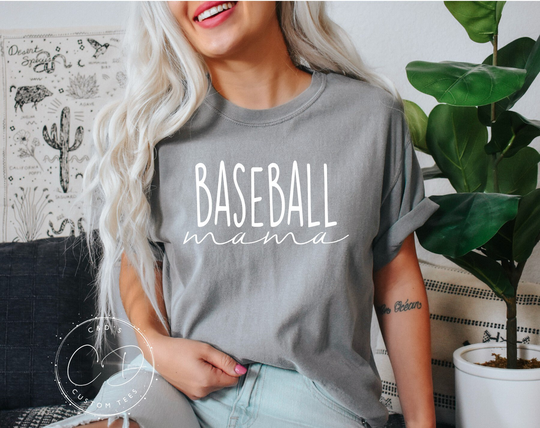 Baseball Comfort Color Shirt - Shirts For Women- Mom Tees Sports Game Day