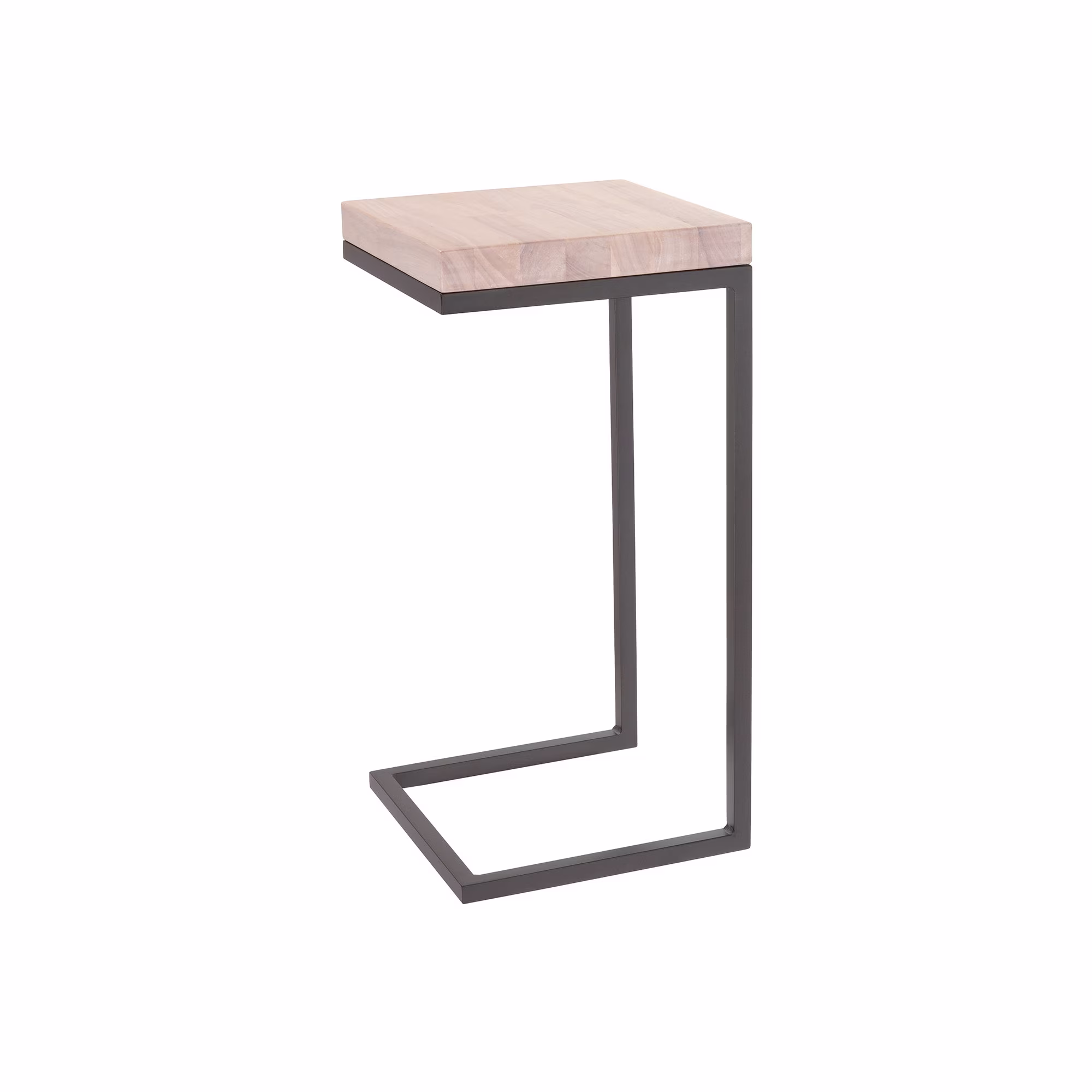 Gunmetal C Table, Table Leg, Modern Coffee Side Minimalist End Accent Sofa Pedestal
