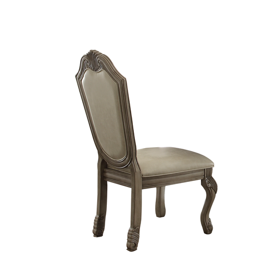 Acme Furniture Chateau de Ville Wood and Fabric Chair (Set of 2)