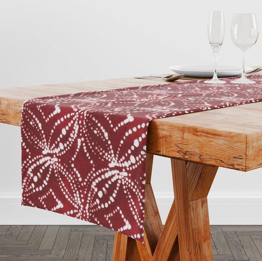 Red Christmas Table Runner, Decor, Hostess Gift, Dining Runner