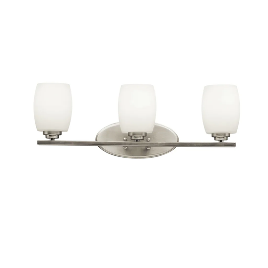 Kichler Lighting Eileen Collection 3-light Brushed Nickel LED Bath/Vanity Light