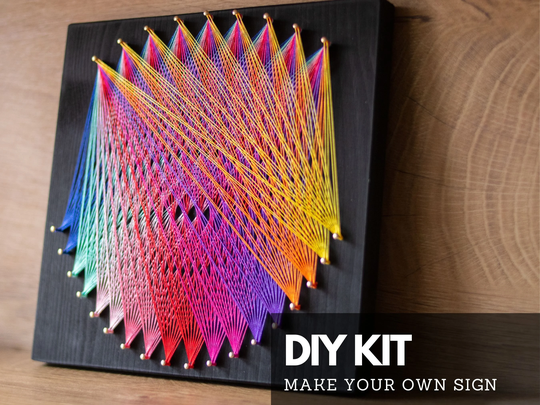 String Art Kit For Adults & Kids, Diy String Mandala Wall Decor, Great Gift Friends Family, Kits Teens