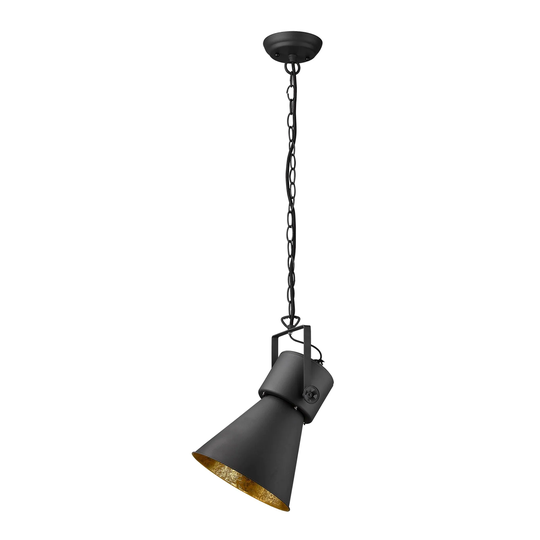 Crew 1-light Matte Black Pendant