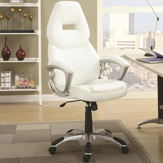 Zender Quilted Modern Adjustable Swivel Office Chair