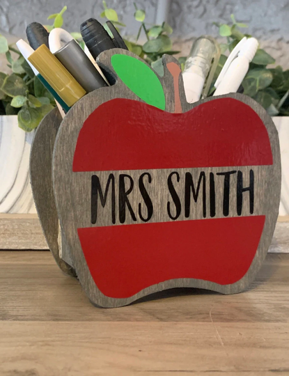 Personalized Teacher Bag, Pencil Holder Or Classroom Door Hanger