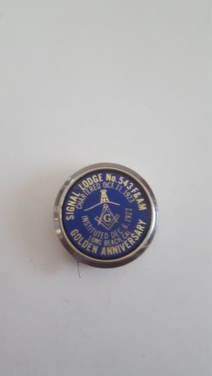 Vintage Circa 1973 Pocket Tape Measure By "Hit" 6Ft, Good Condition Advertising Golden Anniversary Signal Lodge 543 Free Accepted Masons