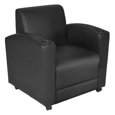 Nova 31" W Faux Leather Lounge Chair