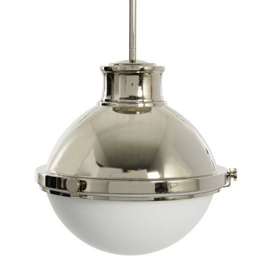 Robert Stevenson Lighting Cameron - 2-Tone Metal and Frosted Glass Ceiling Light