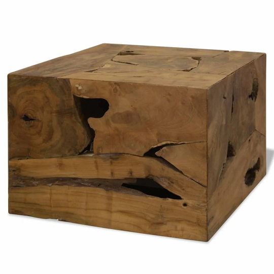 Coffee Table 19.7"x19.7"x13.8" Genuine Teak Brown