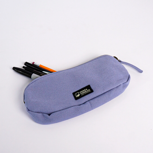 Organic Cotton Pencil Bag | Pen Pouch Gift For Teacher Gifts Students Makeup Brush Bag Canvas Case & Travel