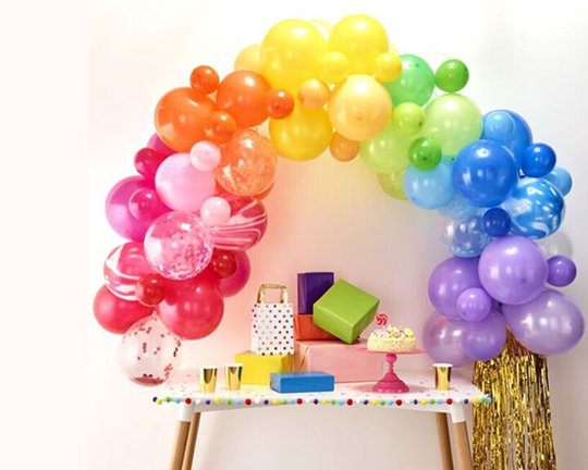 Rainbow Balloon Arch Assorted Colors Diy Kit Party Supply Kids Adults Birthday Baby Shower Gender Reveal Fiesta Spring Easter Pride Lgbtq