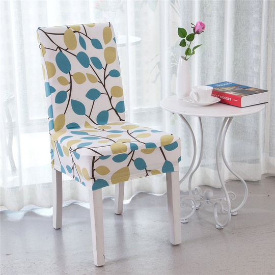 Enova Home Season Flower Polyester & Spandex Stretch Washable Dining Chair Slipcover, Small Cover